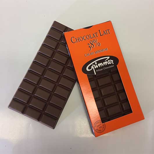 Coffret chocolat - 5 tablettes chocolat au lait