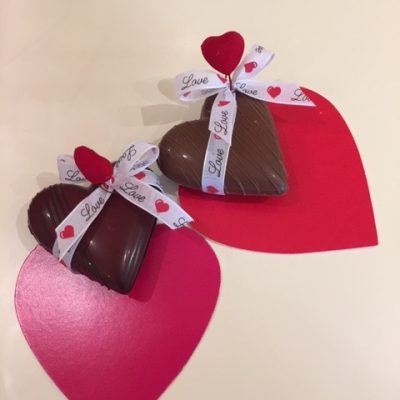 chocolat coeur rouge