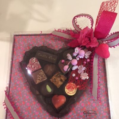 chocolat boite en coeur